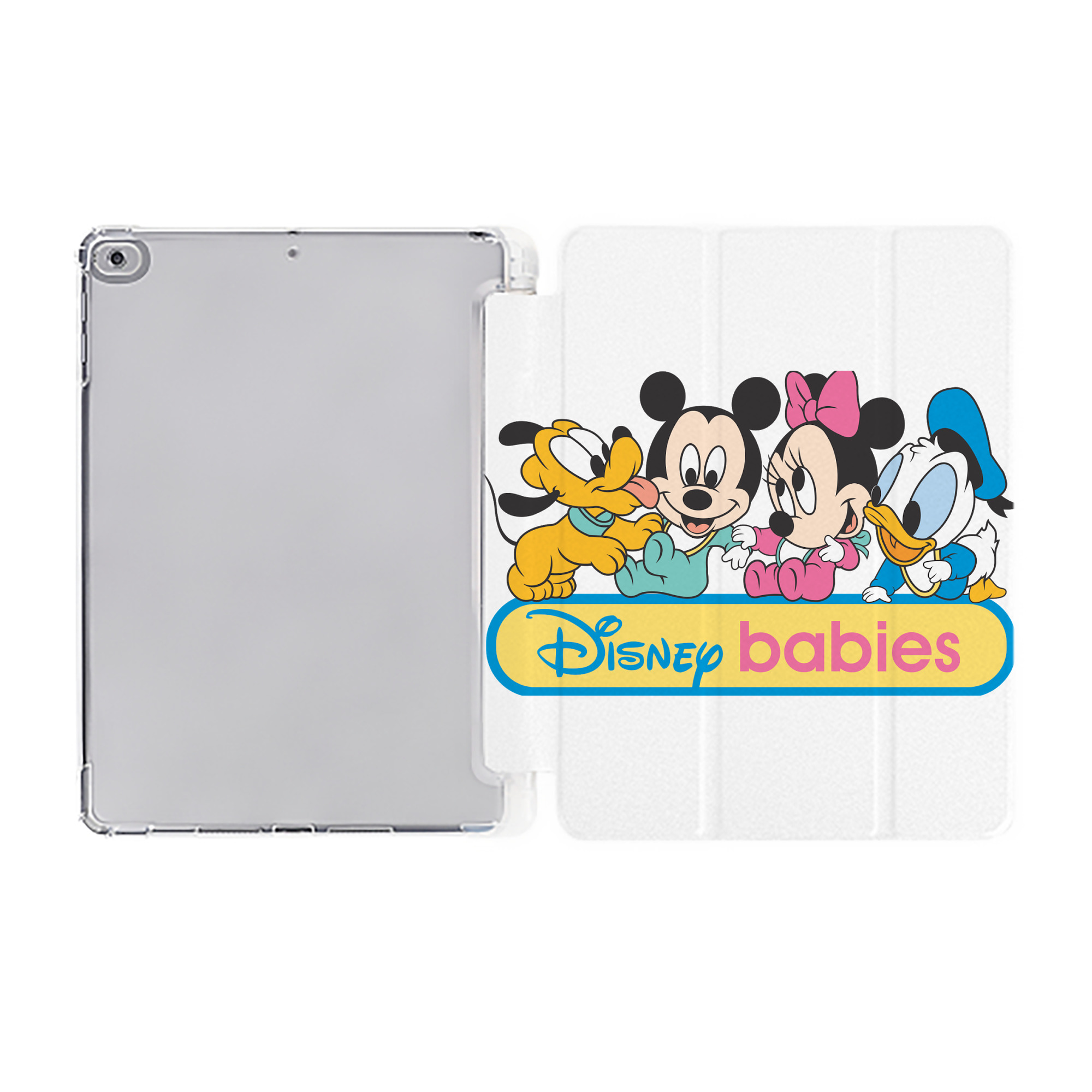 ミッキーマウス Mickey Mouse IPad ケース ペン収納付き 三つ折りスタンド PUレザー×シリコン 対応機種9.5/10.5/10.9インチ